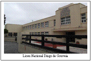 Caixa de texto:  
Liceu Nacional Diogo de Gouveia
